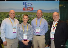 The team of Pretty Lady Vineyards from left to right: Ryan Debuskey, Ethan Williams, Anthony Stetson and George Galloway.